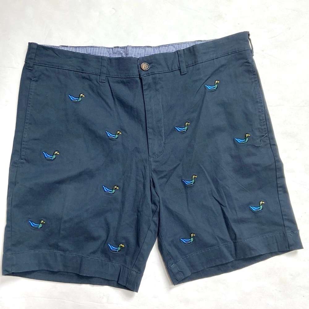 Southern Pines Duck Embroidered Shorts